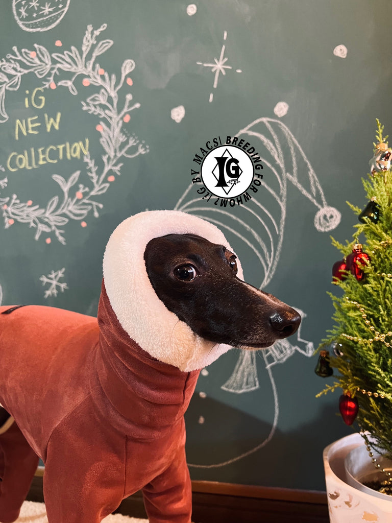 ”Stand-by(BFW?)” suede Rompers-RED