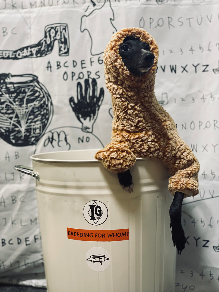 "Breeding for whom?" Rompers-ALPACA BEIGE