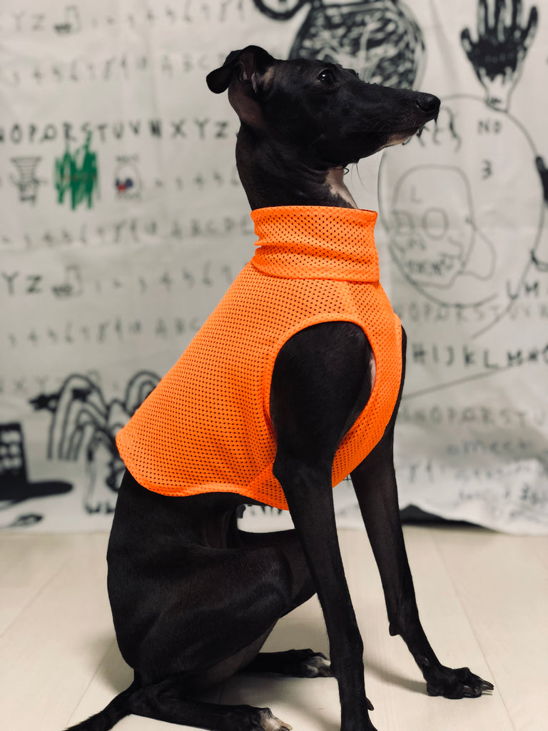 "Engine" Mesh No-sleeve-ORANGE