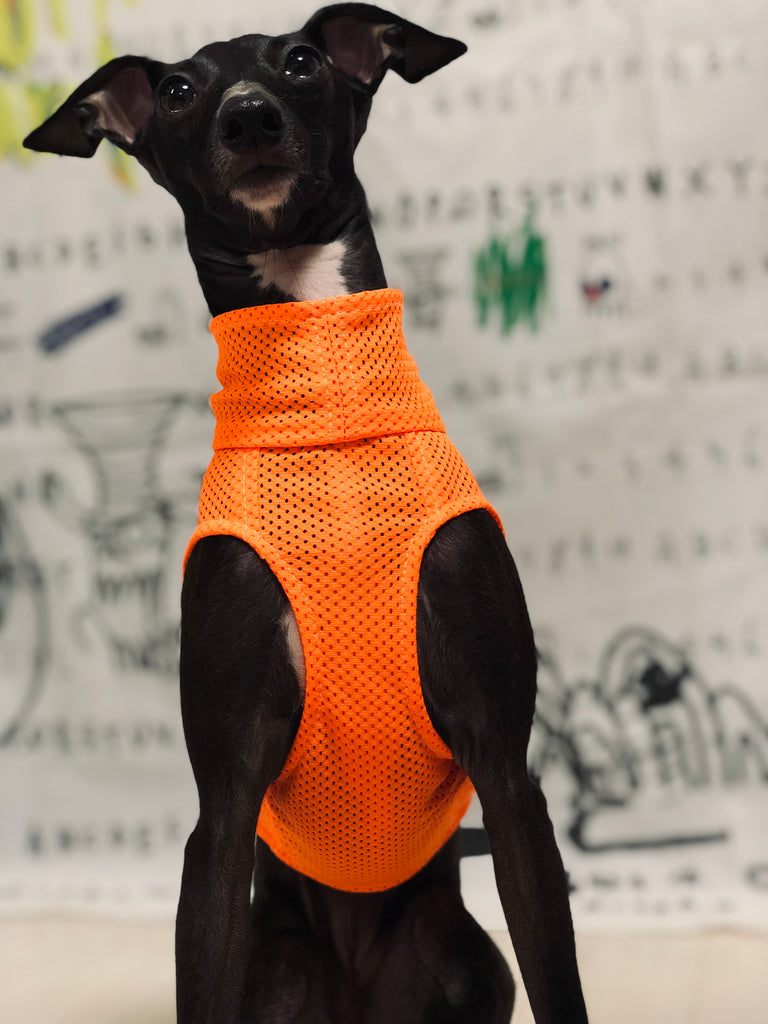 "Engine" Mesh No-sleeve-ORANGE