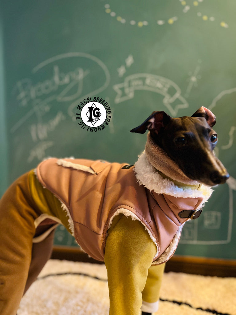 ”Stand-by(BFW?)” Suede Rompers high warm-Mustard