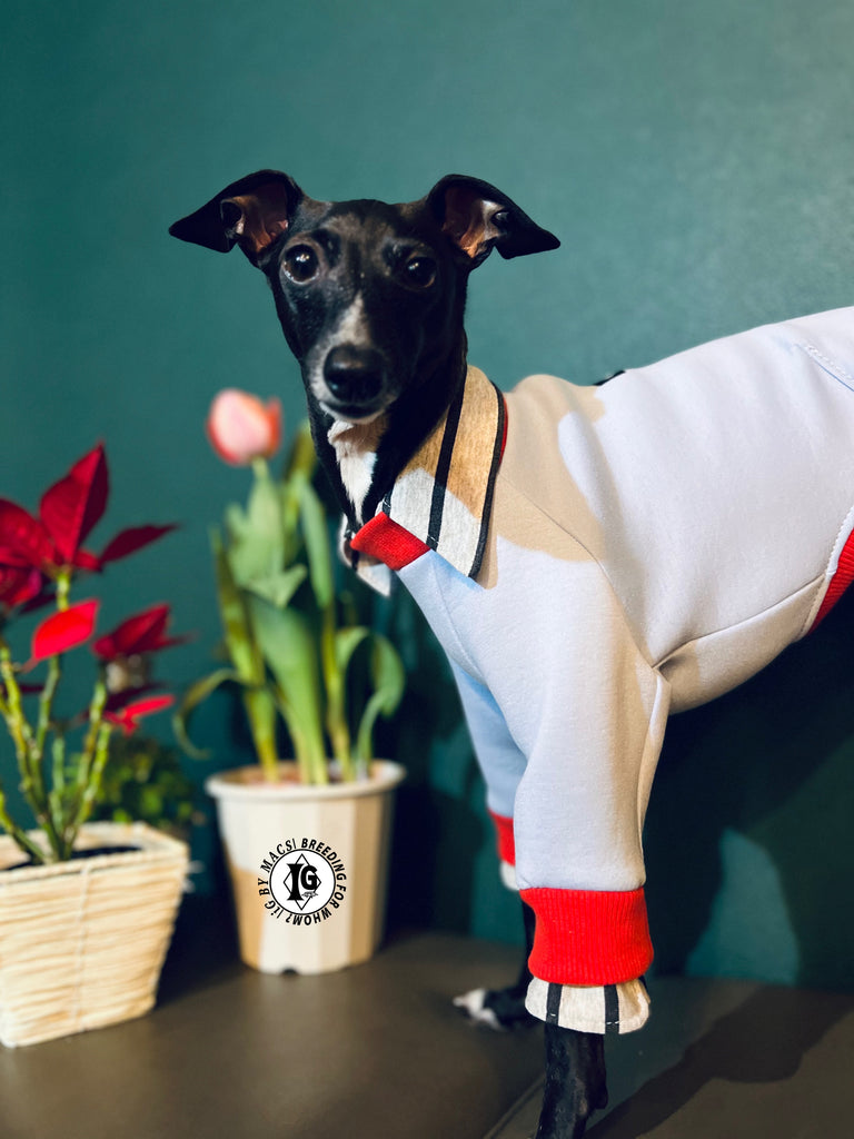 "The Night Blossom" Shirt Layered Pullover-Sky Blue
