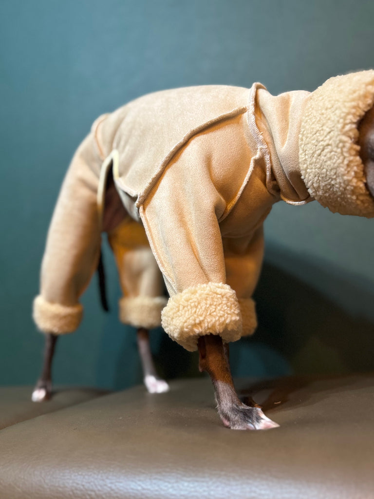 mouton boa heat rompers
