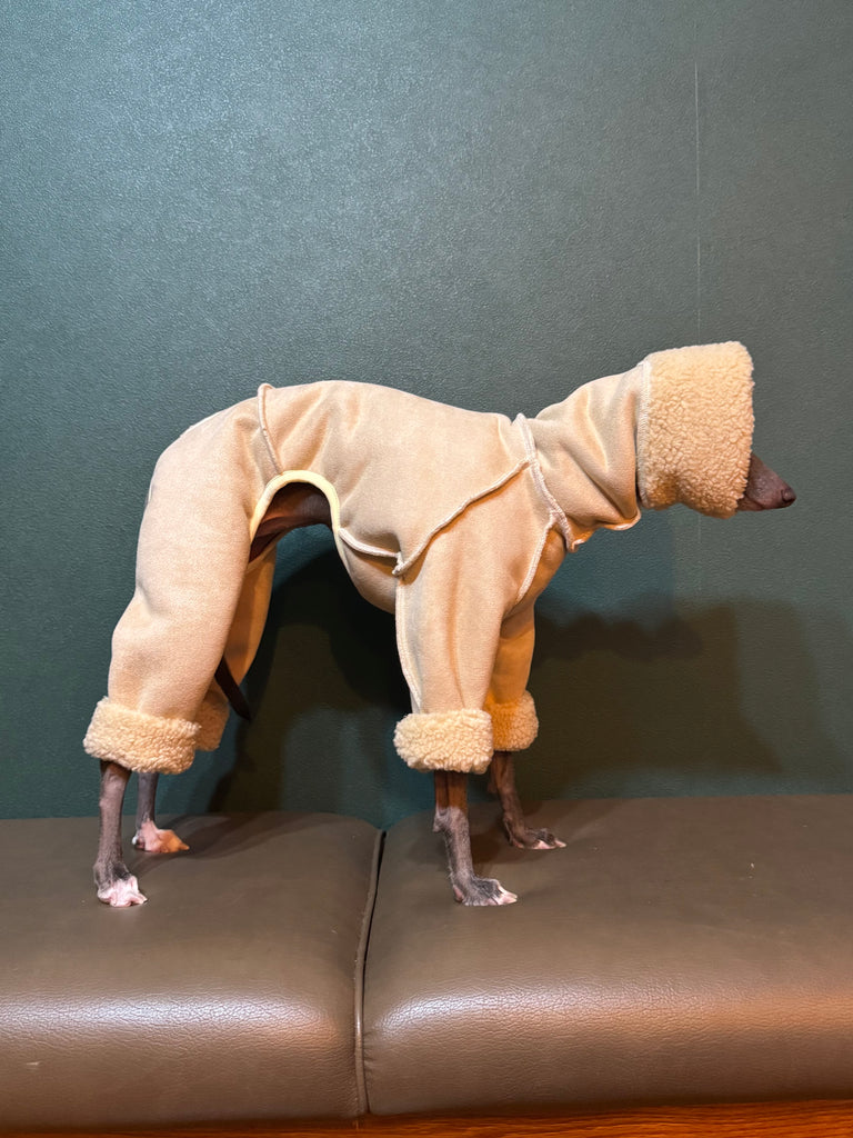mouton boa heat rompers