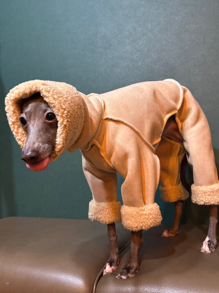 mouton boa heat rompers