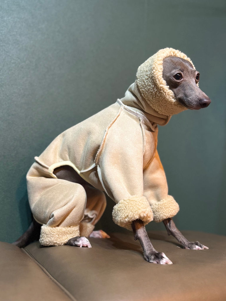 mouton boa heat rompers
