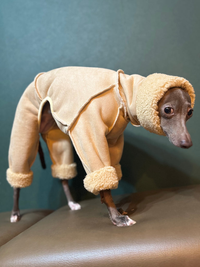 mouton boa heat rompers