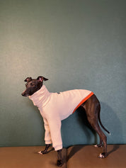 "Amore mio" Waffle pullover ivory color